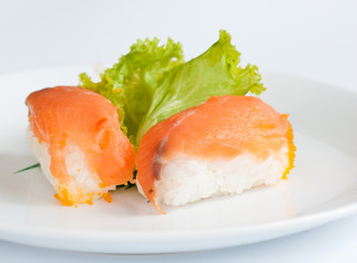 salmon sushi