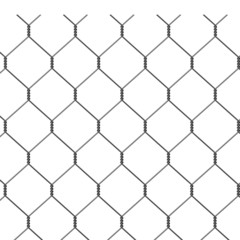 3d render of wire fence