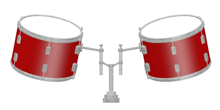 3d render of drum instrument