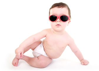 Cool baby - relaxing in shades