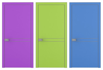 Three modern doors © archideaphoto