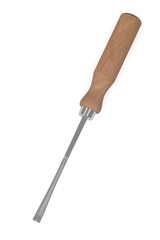 3d render of wood chisel