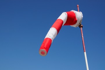 Red and white windsock © Arena Photo UK