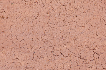 thoroughly dry, cracked background
