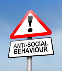Anti-social behaviour warning.