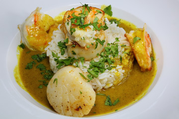 Scallop & Prawn Curry