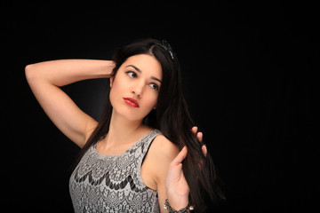 Naklejka premium beautiful young girl