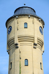 Fototapeta na wymiar Zabytkowej wieży ciśnień z 1912 Boehlitz Ehrenberg