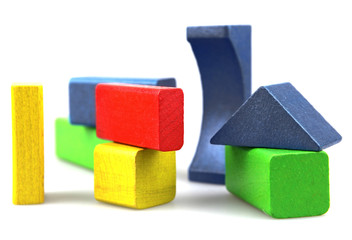 Wooden building blocks