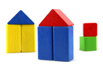 Wooden building blocks