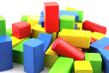 Wooden building blocks