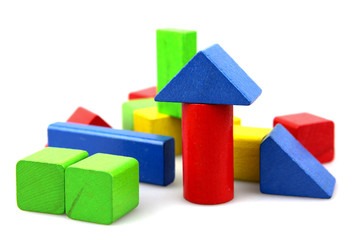 Wooden building blocks