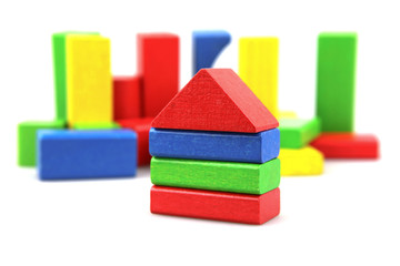 Wooden building blocks