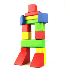 Wooden building blocks