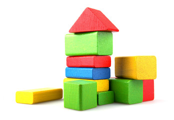 Wooden building blocks