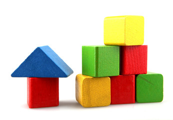 Wooden building blocks