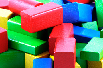 Wooden building blocks