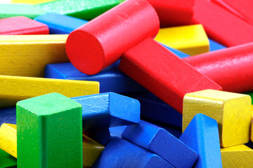 Wooden building blocks