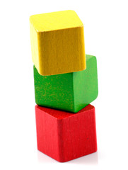 Wooden building blocks