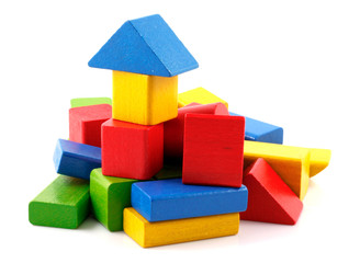 Wooden building blocks