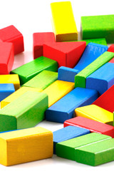 Wooden building blocks