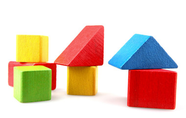 Wooden building blocks