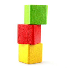 Wooden building blocks