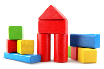 Wooden building blocks