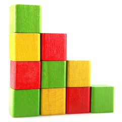 Wooden building blocks