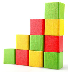 Wooden building blocks