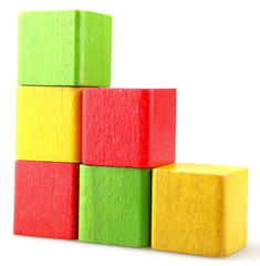 Wooden building blocks