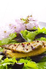gebratene fisch mit  balsamico creme