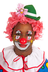 Portrait funny clown