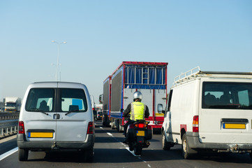 Traffic at the highway