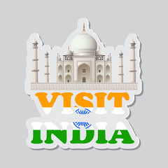 Visit India Sticker