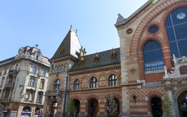 Obraz premium Main Market Hall in Budapest Hungary