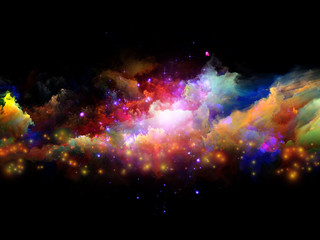 Obraz na płótnie Canvas Colorful fractal clouds