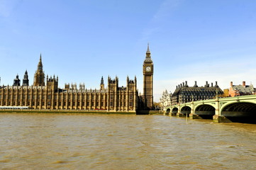 Big Ben and the Houses of Parliament with the River Thames