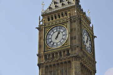Fototapeta na wymiar Tarczy zegara Big Ben