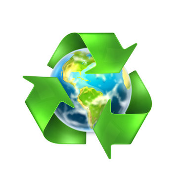 Recycling Earth, vector