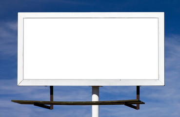 Blank Billboard Sign With Blank Background