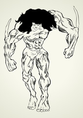 Sketch illustration of a mutant