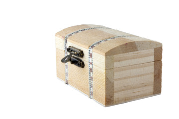 wood boxs on white background