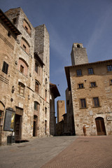 Fototapeta na wymiar Sangimignano, Toscana, Siena, Italy