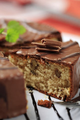 Chocolate glazed cake