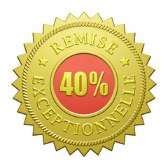 Remise Exceptionnelle de 40%