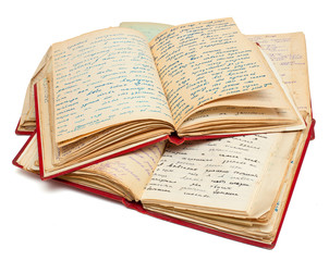 Obraz premium old books with letters