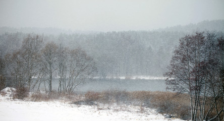 Obraz na płótnie Canvas zimowy krajobraz