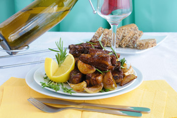 pork ribs marinated in tea