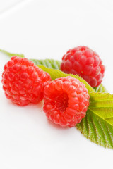 fresh raspberries